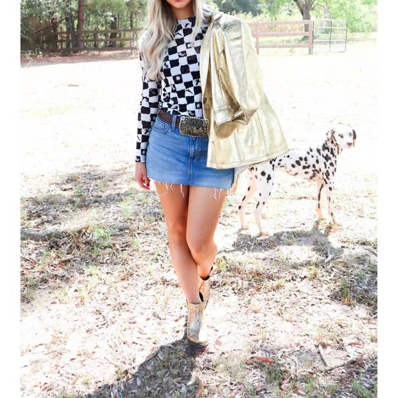 NEW MERIGOLD KISS best buckin' blazer in golden elegance - Picture 4 of 4